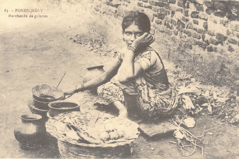 14-02 - Pondichery - marchande de galettes - 2